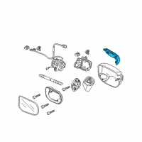 OEM 2009 Honda Civic Light Assembly, Passenger Side Turn Diagram - 34300-SNB-013