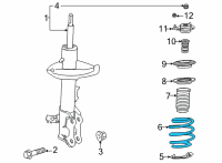 OEM Toyota Sienna Coil Spring Diagram - 48131-08110