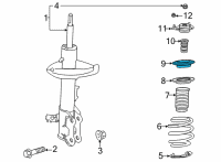 OEM Toyota Bearing Diagram - 48619-0R050