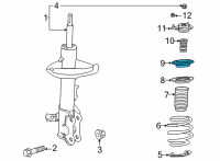 OEM 2022 Toyota Sienna Bearing Diagram - 48619-0R050