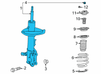 OEM 2022 Toyota Sienna Strut Diagram - 48510-8Z472