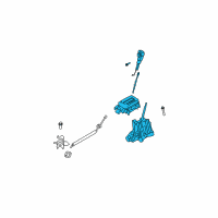 OEM 2010 Ford Escape Gear Shift Assembly Diagram - AL8Z-7210-AA