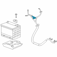 OEM 2006 Saturn Relay Positive Cable Diagram - 88987138