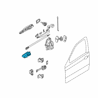 OEM 2001 BMW 325i Interior Door Handle, Front Right Diagram - 51-41-8-200-724