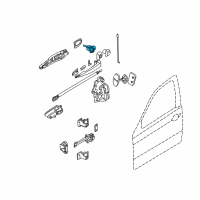 OEM BMW 323i Code Lock Left Diagram - 51-21-8-244-049