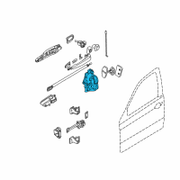 OEM BMW 323i Motor Actuator Door Lock, Left Diagram - 51-21-7-011-305