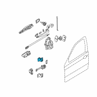 OEM 2001 BMW 330Ci Left Upper Front Door Hinge Diagram - 41-51-8-240-079