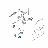 OEM 2001 BMW M3 Right Lower Front Door Hinge Diagram - 41-51-8-240-082