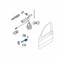 OEM 2004 BMW 330xi Front Door Brake Diagram - 51-21-8-160-959