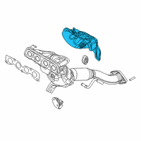 OEM 2020 Toyota Yaris Heat Shield Diagram - 17167-WB002
