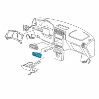 OEM Pontiac Montana Rear Window Wiper & Washer & Multifunction Switch Assembly (Ol*Ebony Diagram - 10409301