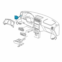 OEM 1998 Pontiac Trans Sport Switch Asm-Headlamp & Instrument Panel Lamp Dimmer & Accessory (W Diagram - 10243753