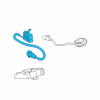 OEM 2006 Lexus GS300 Switch, Hood Courtesy Diagram - 84237-53010