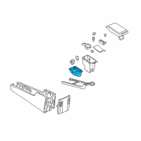 OEM 2006 Lincoln LS Cup Holder Diagram - 4W4Z-5413562-AAA