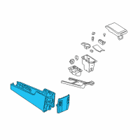 OEM 2003 Lincoln LS Console Diagram - 3W4Z-54045A36-AAA