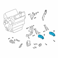 OEM 2005 Chevrolet Impala Strut Lower Bracket Diagram - 10232891