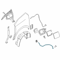 OEM BMW i3 Tension Strap, Charging Socket Cover Diagram - 51-17-7-358-323