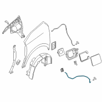 OEM 2014 BMW i3 Tension Strap, Charging Socket Cover Diagram - 51-17-7-358-323