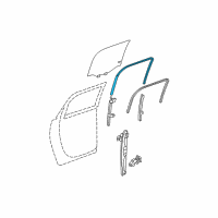 OEM 2010 GMC Acadia Run Channel Diagram - 20939316