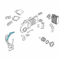 OEM 2004 Mercury Mountaineer Water Hose Assembly Diagram - 1L2Z-18472-HD