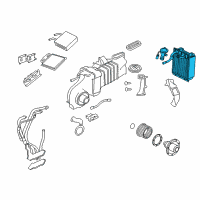 OEM 2010 Mercury Mountaineer Evaporator Core Diagram - 6L2Z-19860-EB