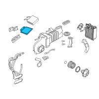 OEM 2009 Mercury Mountaineer Heater Core Seal Diagram - 1L2Z-18658-BA