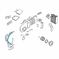 OEM 2004 Mercury Mountaineer Water Hose Assembly Diagram - 1L2Z-18472-GCA
