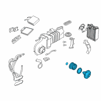 OEM 2005 Mercury Mountaineer Blower Assembly Diagram - 1L2Z-19805-FA