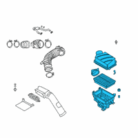 OEM 2020 Kia Forte Air Cleaner Assembly Diagram - 28110M6800