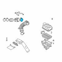 OEM 2012 Hyundai Genesis Clamp-Hose Diagram - 14711-01036-B