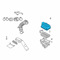 OEM Kia Forte Air Filter Box Diagram - 28111M6850