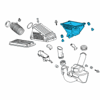 OEM 2007 Acura RL Case Set, Air Cleaner Diagram - 17244-RJA-S10