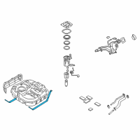 OEM 2007 Hyundai Elantra Band Assembly-Fuel Tank LH Diagram - 31210-2H000