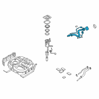 OEM 2012 Hyundai Elantra Filler Neck & Hose Assembly Diagram - 31030-2L510