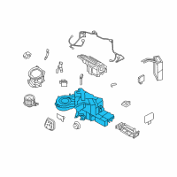 OEM 2008 Ford Expedition Evaporator Assembly Diagram - 7L1Z-19B555-DB