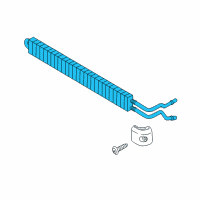 OEM 2017 BMW X6 Power Steering Cooler Front Diagram - 17-11-7-606-254