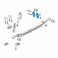 OEM Chevrolet Colorado Shackle Diagram - 23240004