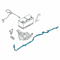 OEM BMW 740i xDrive Battery Cable Diagram - 61-12-9-388-633