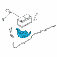 OEM 2020 BMW 840i Gran Coupe Battery Tray Auxiliary Battery Diagram - 61-21-9-311-079