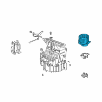 OEM Honda Pilot Motor Assembly, Fan Diagram - 79310-S3V-A01