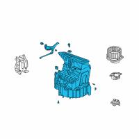 OEM Acura MDX Blower Sub-Assembly Diagram - 79305-S0X-A41