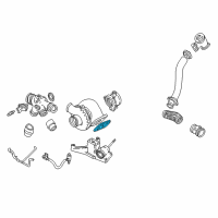 OEM 1998 Ford E-350 Econoline Turbocharger Gasket Diagram - F4TZ-6N640-B