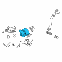 OEM 2001 Ford F-350 Super Duty Turbocharger Diagram - F81Z-6K682-CARM