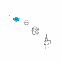 OEM Ford Freestyle Upper Mount Diagram - 5F9Z-18183-B