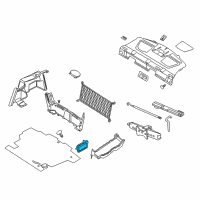 OEM Mercury Compartment Lamp Diagram - 6E5Z-13A756-AA