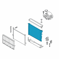 OEM BMW M850i xDrive Gran Coupe RADIATOR Diagram - 17-11-9-425-865