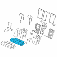 OEM 2019 BMW 330i GT xDrive Seat Upholstery Diagram - 52-20-7-274-548