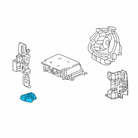 OEM 2020 Honda Passport Sensor, Side Impact Diagram - 77970-T6A-J11