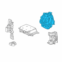 OEM Honda Civic Reel Assembly-, Cable Diagram - 77900-TEX-R22