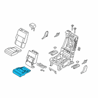 OEM 2020 Ford Police Interceptor Utility Seat Cushion Pad Diagram - LB5Z-7863840-E